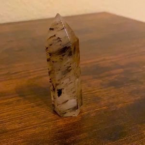 Small tourmalated quartz tower